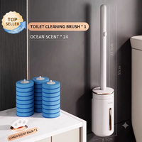 Toilet Brush + 24 Ocean Scent Pods