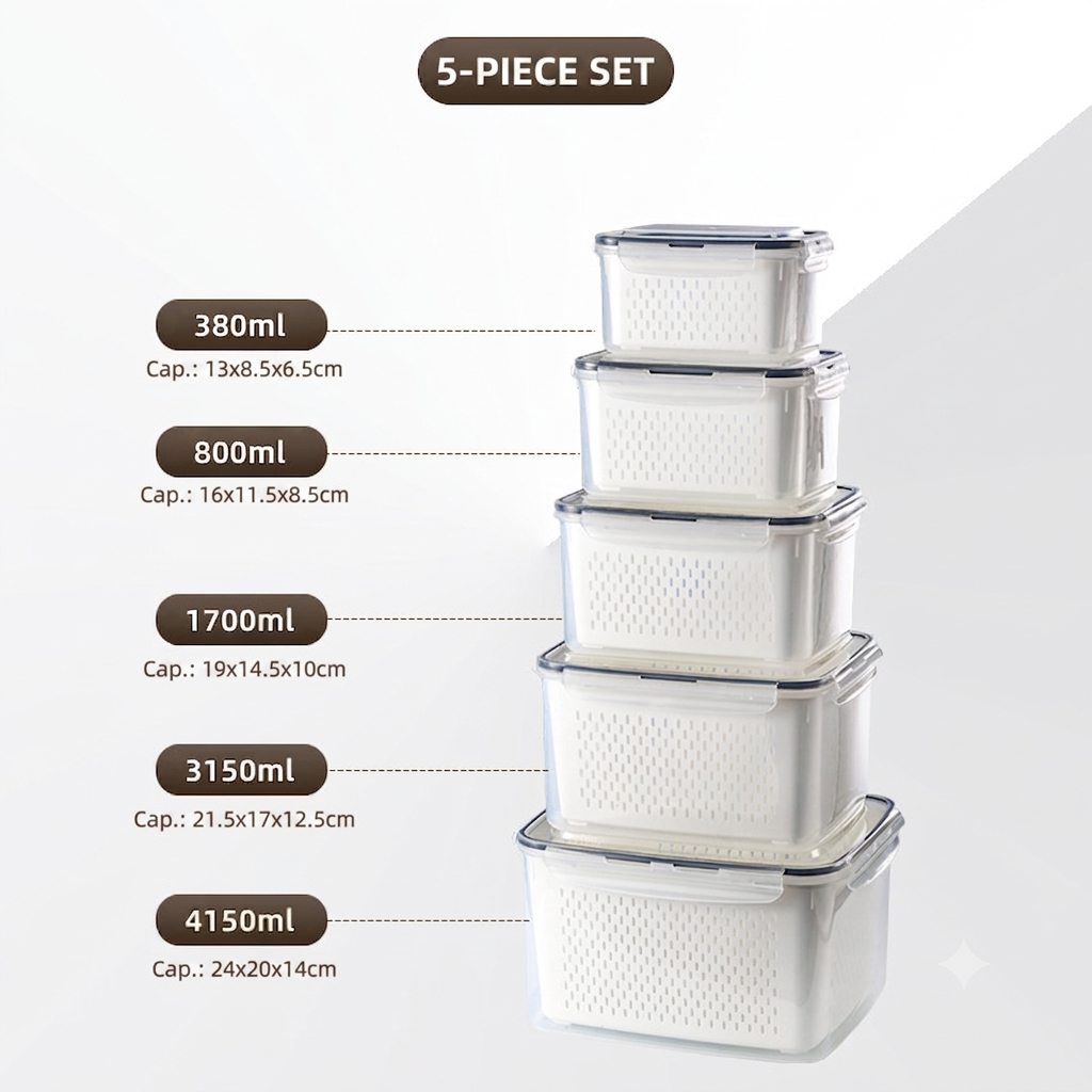 🔥Limited-time 50% off✨Refrigerator Organizer Box - Stackable Fruit Storage Container