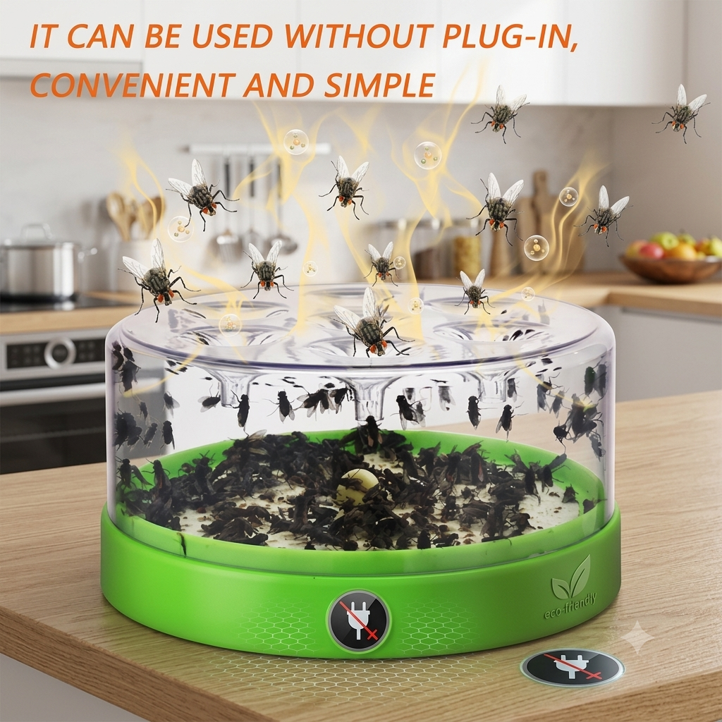 🏠 ✅ Reusable fly trap—no electricity, no poison!