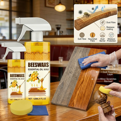 💥50%OFF🐝Multi-purpose Wood Floor Beeswax Care Spray Cleaner