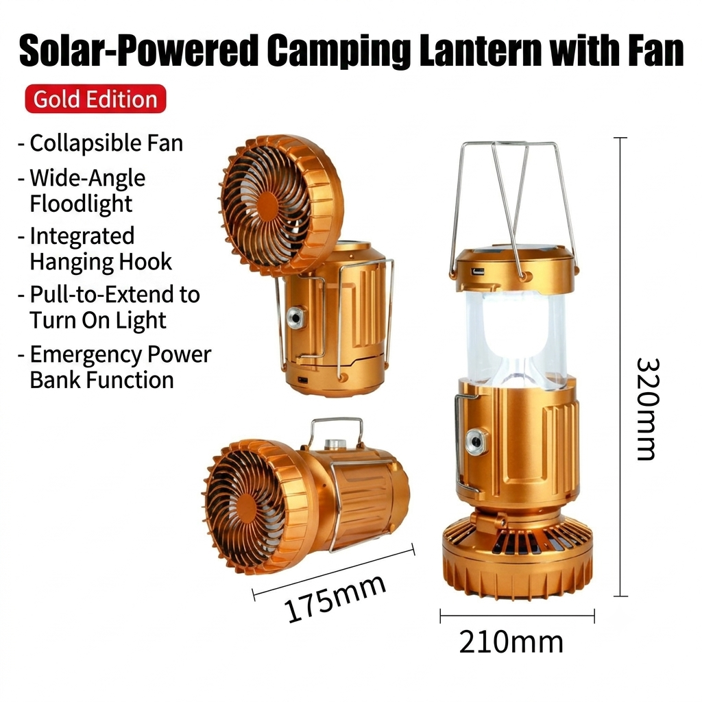 ⏰Upgraded Version!!⌛ 💥Solar Powered Retractable Camping Light