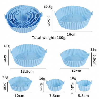 🔥2026 HOT SALE🔥6-Piece Silicone Baking Tray Set For Air Fryers