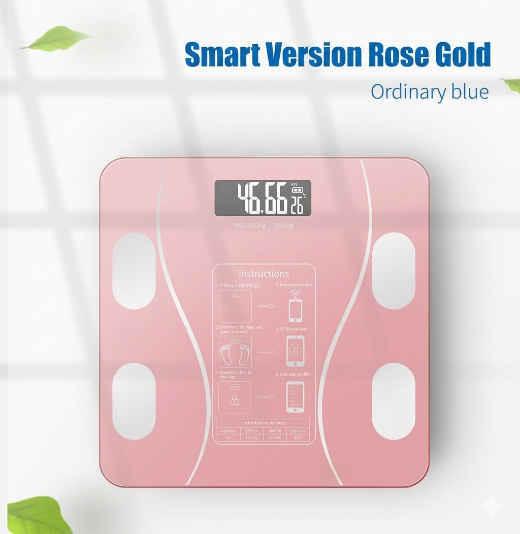 🔥Bluetooth Smart Body Fat Scale｜Track Full Body Data via Phone APP Easily