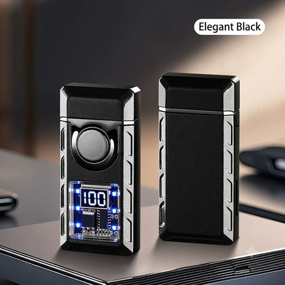 🔥50%off🔥Smart Voice-Control Lighter - Cyberpunk Dual Flame Torch Lighter, Type-C Rechargeable Windproof Electric Lighter