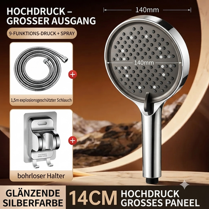 🔥50 % RABATT | Hochdruck-Duschkopf mit verstellbarem Strahl – 15-cm-Duschfläche & 7 Strahlmodi für ein unvergleichliches Duschvergnügen! 🚿✨