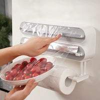 3-in-1 Plastic Wrap Cutter - Gray