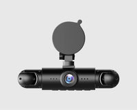 Front 1080P + Left‑Right 480P Suction Mount
