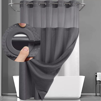 ✨50%OFF💥No-Hook Shower Curtain