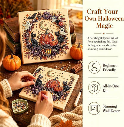 🔥Last Day 50% OFF 👻✨Halloween Ghost Pearl Art DIY Kit
