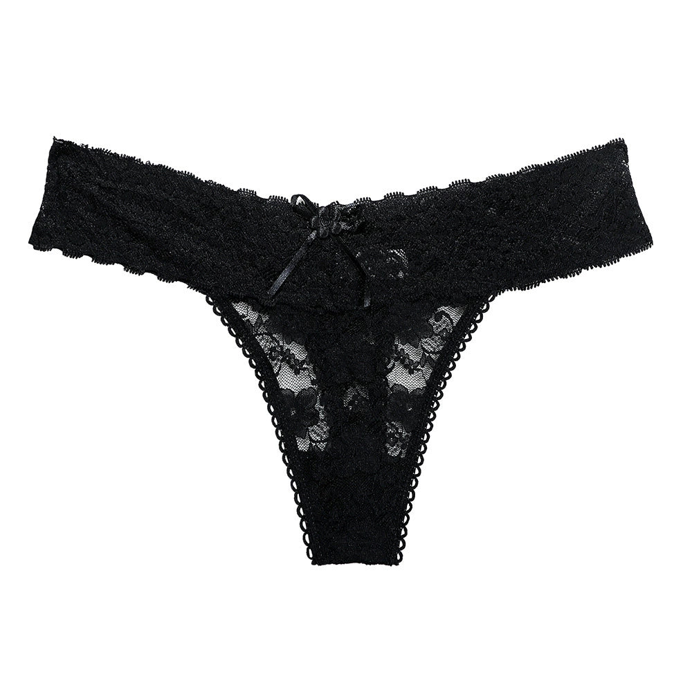 ✨Buy 1 Get 1 Free✨Women's thin, breathable, seamless thong panties with sexy lace, hollow-out cross straps and bikini design