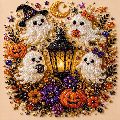 🔥Last Day 50% OFF 👻✨Halloween Ghost Pearl Art DIY Kit
