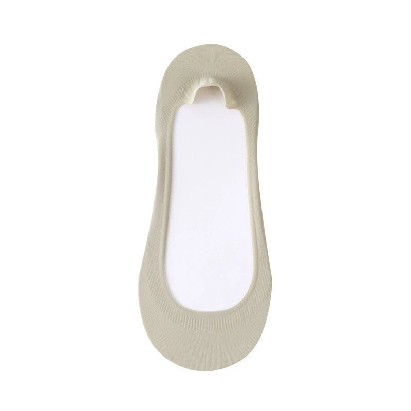 Cushioned No-✨50%off 🧦Show Socks for Women | Non-Slip Ice Silk Invisible Boat Socks with Double Sponge Footpads