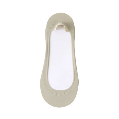 Cushioned No-✨50%off 🧦Show Socks for Women | Non-Slip Ice Silk Invisible Boat Socks with Double Sponge Footpads