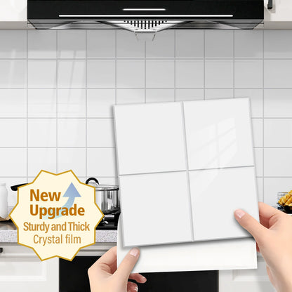 🔥 Today Only | 50% OFF ✨Thickened Self-Adhesive Wall Stickers, Waterproof & Oilproof Kitchen Tile Stickers for Kitchen & Bathroom