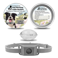 Gray Repellent Clip (2 Capsules) + 1 Silicone Dog Collar