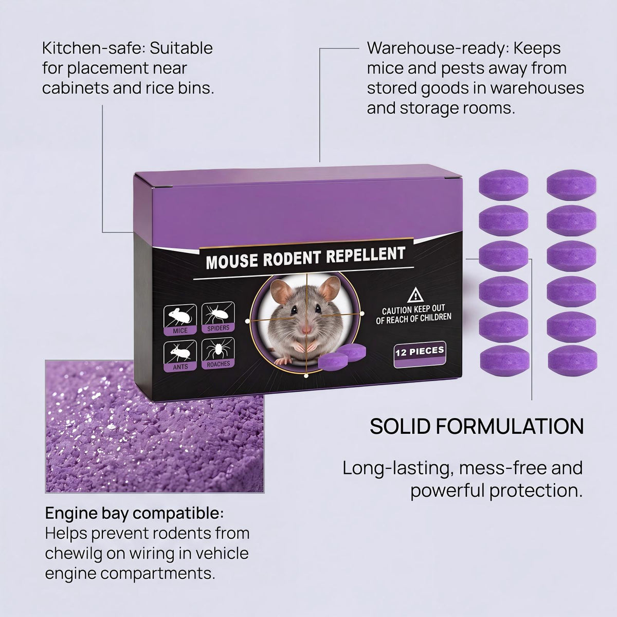 💥 New Arrival – 50% Off! 🎁 12-Pack Natural Peppermint Oil Mouse Repellent