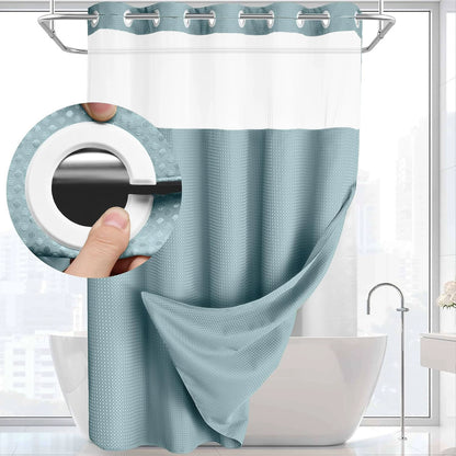 ✨50%OFF💥No-Hook Shower Curtain