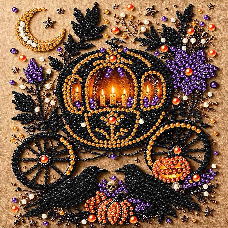 🔥Last Day 50% OFF 👻✨Halloween Ghost Pearl Art DIY Kit