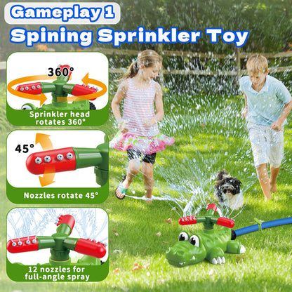 🔥50%off   Kids Baseball Launch Rocket Sprinkler Outdoor Lawn Water Toy