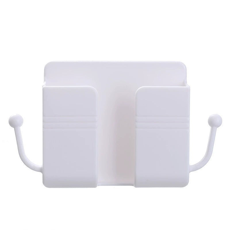 🔥50%off 🔥Wall-mounted storage box, adhesive bedside phone holder, phone charging stand, remote control storage rack