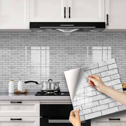 🔥 Today Only | 50% OFF ✨Thickened Self-Adhesive Wall Stickers, Waterproof & Oilproof Kitchen Tile Stickers for Kitchen & Bathroom