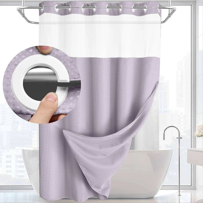 ✨50%OFF💥No-Hook Shower Curtain