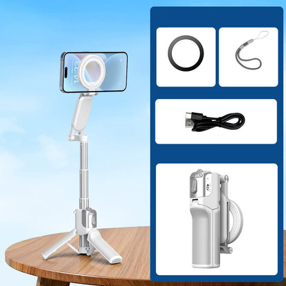 📸 Zoomable Magnetic Palm Grip | Selfie Stick & Tripod