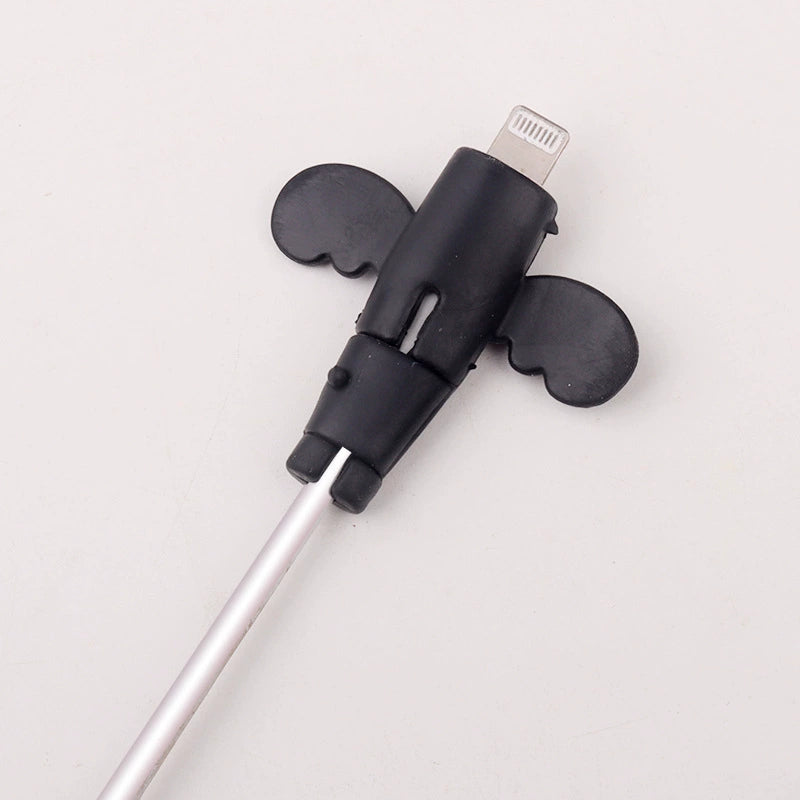 🔥Buy 1 Get 1 Free🔥360° Full-Cover Silicone Cable Protector | Universal Anti-Fraying Charging Cord Saver with Dust Cap | Heavy-Duty Flexible Wire Protector for iPhone, Type-C & USB Cables