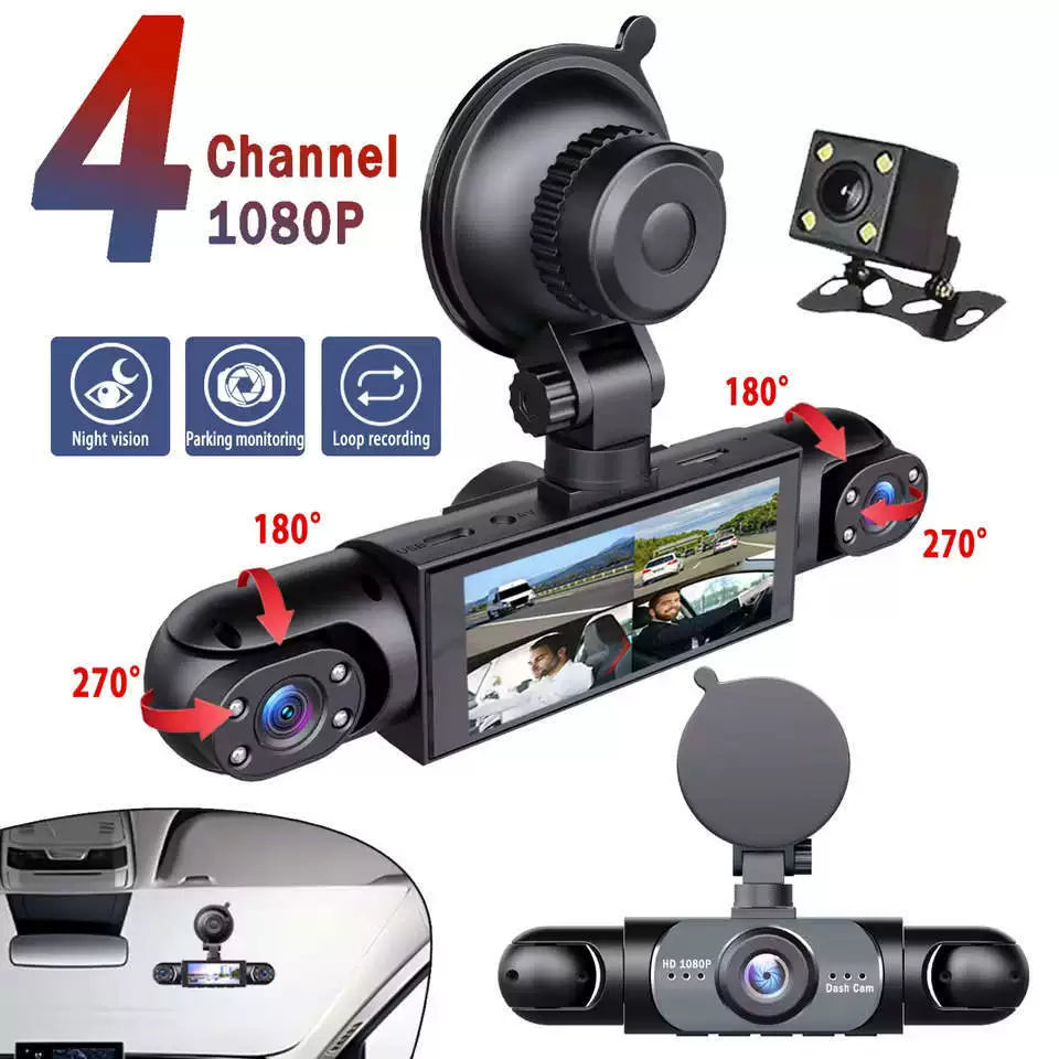 ⏰ 24‑Hour‑Only Deal｜4‑Camera Dash Cam Round‑The‑Clock Safety Guard