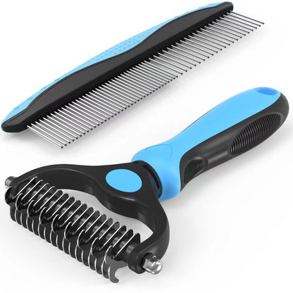 🎁New Arrival 50% OFF💥 2-in-1 Deshedding & Dematting Pet Brush