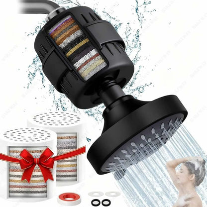 🔥50%off🔥4 Inch 5-Mode Filtered Shower Head Ceiling Spray Kit