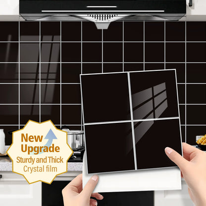 🔥 Today Only | 50% OFF ✨Thickened Self-Adhesive Wall Stickers, Waterproof & Oilproof Kitchen Tile Stickers for Kitchen & Bathroom