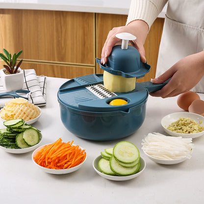 🔥 50% OFF – PrepMate™ 9-in-1 Vegetable Prep System | 12-Piece Set