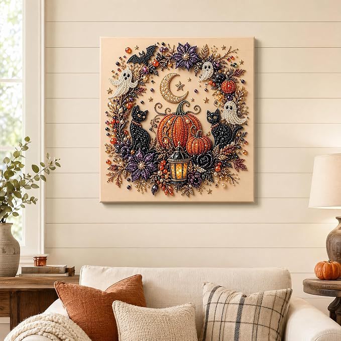 🔥Last Day 50% OFF 👻✨Halloween Ghost Pearl Art DIY Kit