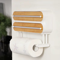 3-in-1 Plastic Wrap Cutter - Wood Grain