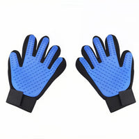 Blue‑Hand Cat Grooming Gloves (Pair)