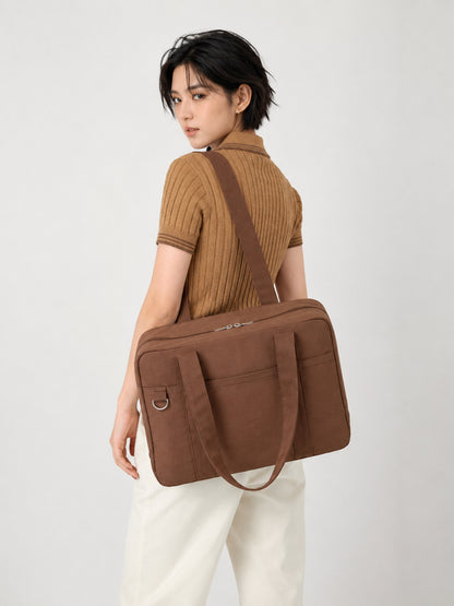 🔥Buy 1 Get 1 Free🔥Korean Japanese Nylon Laptop Bag, Lightweight Large Capacity Shoulder Handbag with Multiple Pockets for Students