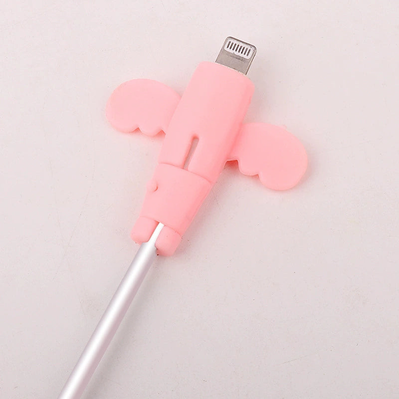 🔥Buy 1 Get 1 Free🔥360° Full-Cover Silicone Cable Protector | Universal Anti-Fraying Charging Cord Saver with Dust Cap | Heavy-Duty Flexible Wire Protector for iPhone, Type-C & USB Cables
