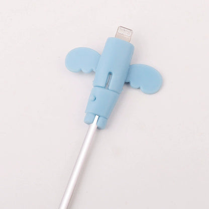 🔥Buy 1 Get 1 Free🔥360° Full-Cover Silicone Cable Protector | Universal Anti-Fraying Charging Cord Saver with Dust Cap | Heavy-Duty Flexible Wire Protector for iPhone, Type-C & USB Cables