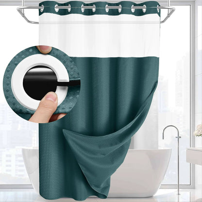 ✨50%OFF💥No-Hook Shower Curtain