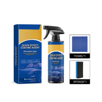 coating agent + towel + sponge
