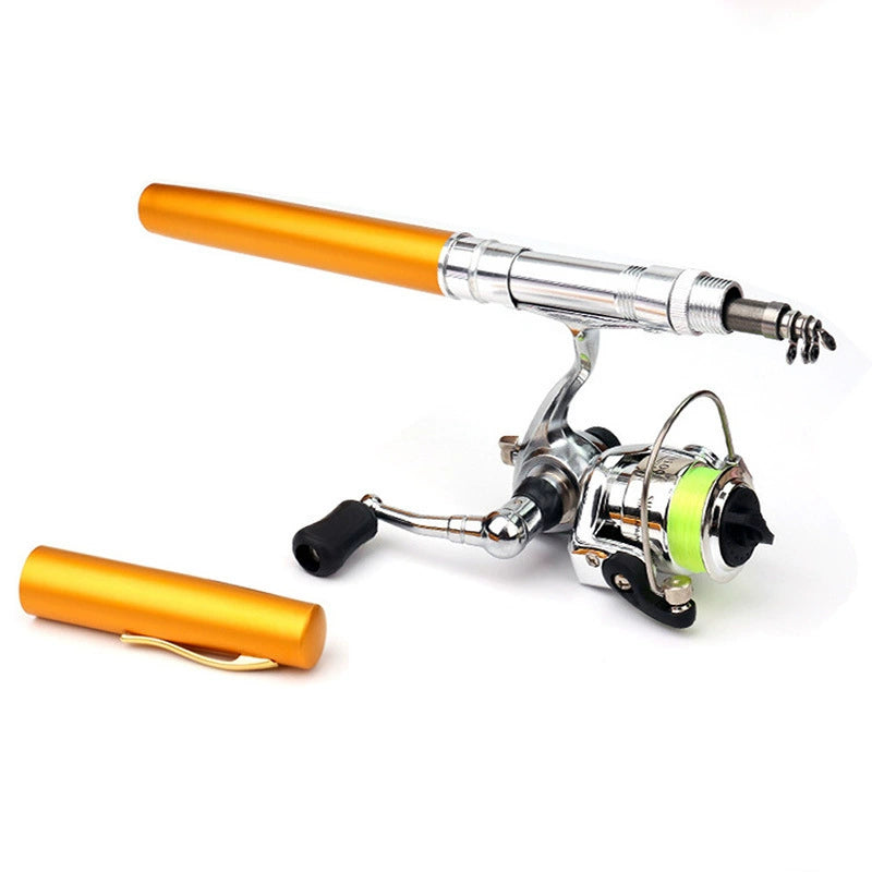 🔥Today Only | 50% OFF🔥Metal Spinning Reel Pen Fishing Rod‑1.6m Extended Length 🎣