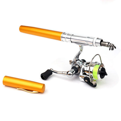 🔥Today Only | 50% OFF🔥Metal Spinning Reel Pen Fishing Rod‑1.6m Extended Length 🎣