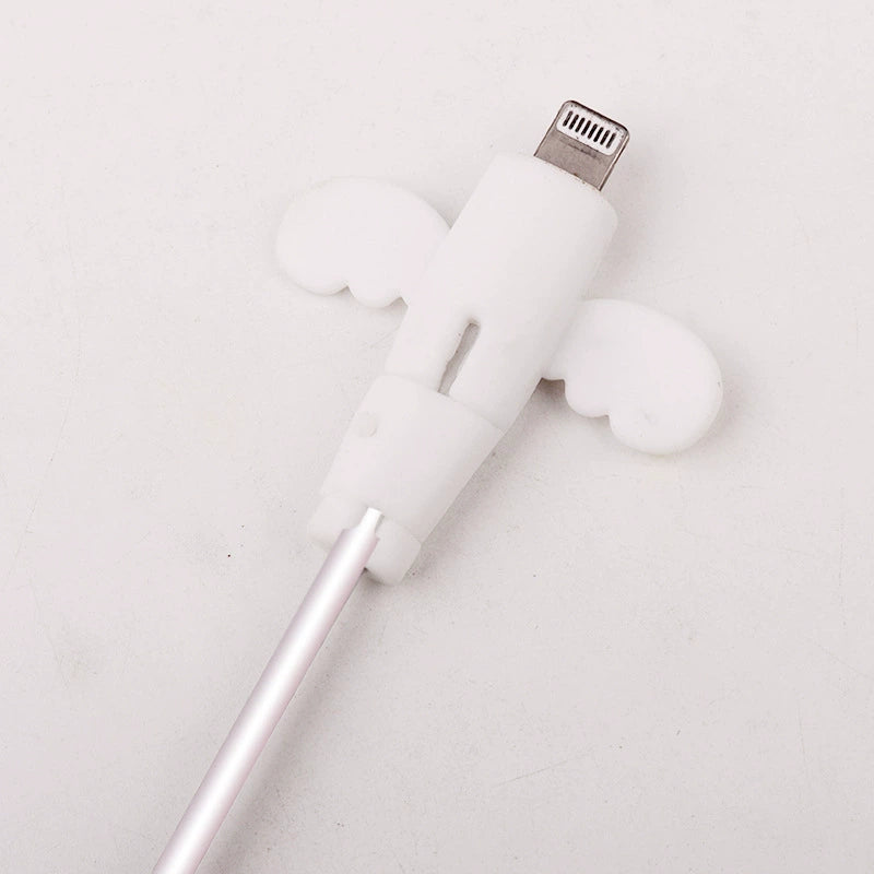 🔥Buy 1 Get 1 Free🔥360° Full-Cover Silicone Cable Protector | Universal Anti-Fraying Charging Cord Saver with Dust Cap | Heavy-Duty Flexible Wire Protector for iPhone, Type-C & USB Cables