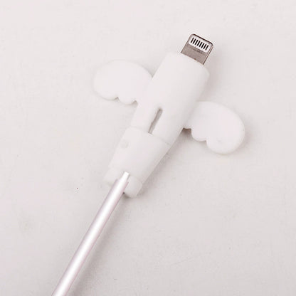 🔥Buy 1 Get 1 Free🔥360° Full-Cover Silicone Cable Protector | Universal Anti-Fraying Charging Cord Saver with Dust Cap | Heavy-Duty Flexible Wire Protector for iPhone, Type-C & USB Cables