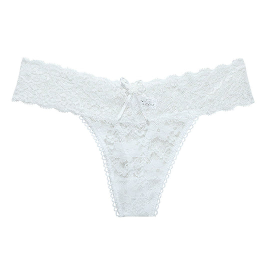 ✨Buy 1 Get 1 Free✨Women's thin, breathable, seamless thong panties with sexy lace, hollow-out cross straps and bikini design