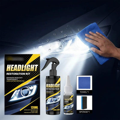 🚗 50% OFF ! 🔆Professional Car Headlight Restoration Kit