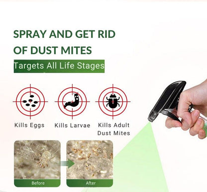 ⏳🔥LIMITED-TIME 50% OFF! ⏰Buy 1 Get 1 Free！Natural Dust Mite Spray