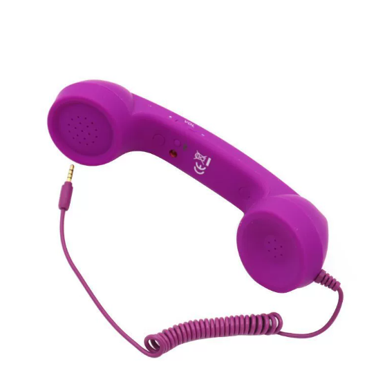 📞50% OFF NOW! Vintage Retro Telephone Handset – Wired Retro Phone Receiver for Smartphones, Ergonomic Curved Old-School Phone Handset, Cute Aesthetic Accessory & Unique Gift for Home & Desk