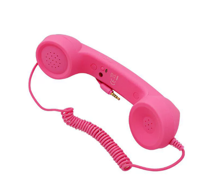 📞50% OFF NOW! Vintage Retro Telephone Handset – Wired Retro Phone Receiver for Smartphones, Ergonomic Curved Old-School Phone Handset, Cute Aesthetic Accessory & Unique Gift for Home & Desk